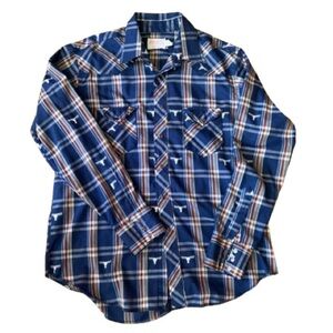 Vintage Wrangler Bull Heads Western shirt